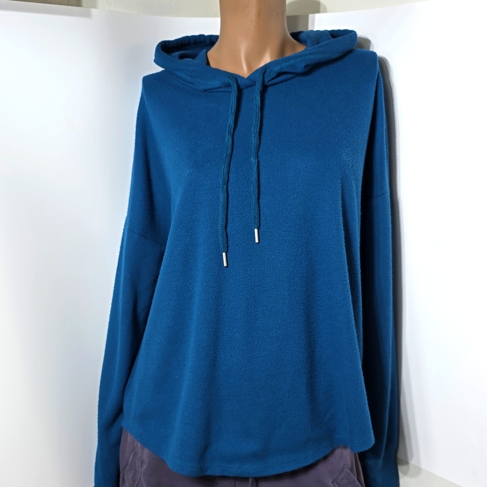 Victorias Secret Blue Hooded Top